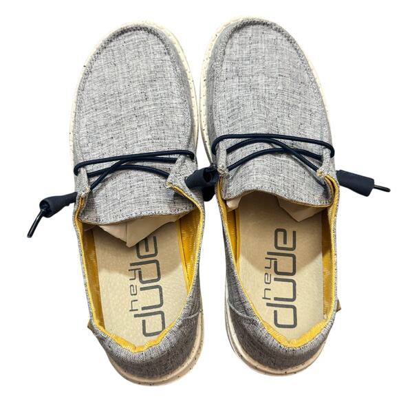 B2. Hey Dude Women's Wendy Chambray Lace-Up Loafer Size 7 - Picture 7 of 12